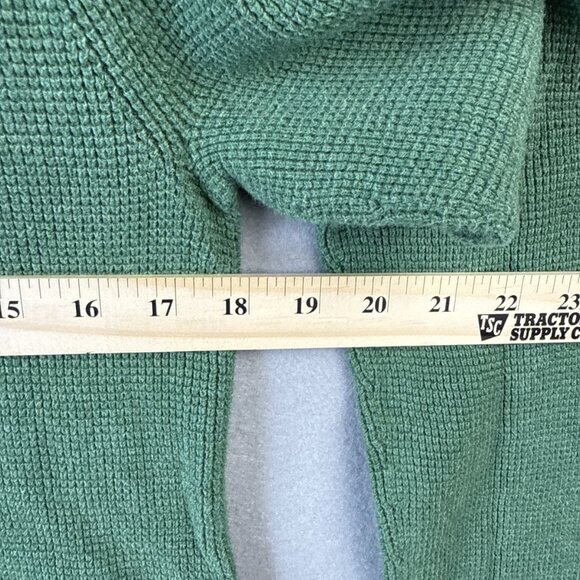 Lauren Ralph Lauren Waffle Knit Hoodie Women's L Green Label‎ Sweater Pullover - Picture 7 of 10